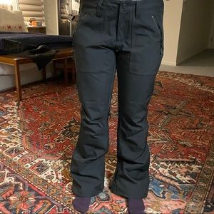 Black Burton snowboarding pants, good used condition